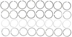 Engine Piston Ring Set MAHLE Clevite 41768.010