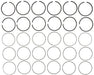 Engine Piston Ring Set MAHLE Clevite 41844.030