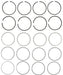 Engine Piston Ring Set MAHLE Clevite 41869CP