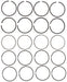 Engine Piston Ring Set MAHLE Clevite 41879CP
