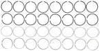 Engine Piston Ring Set MAHLE Clevite 41909.040