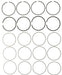 Engine Piston Ring Set MAHLE Clevite 42086CP