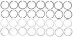 Engine Piston Ring Set MAHLE Clevite 42160