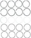 Engine Piston Ring Set MAHLE Clevite 42185