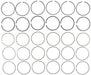 Engine Piston Ring Set MAHLE Clevite 42257CP