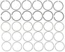 Engine Piston Ring Set MAHLE Clevite 42266CP