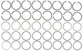 Engine Piston Ring Set MAHLE Clevite 50009