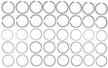 Engine Piston Ring Set MAHLE Clevite 50618