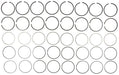 Engine Piston Ring Set MAHLE Clevite 50722