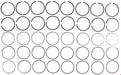 Engine Piston Ring Set MAHLE Clevite 50722.040