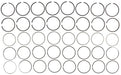 Engine Piston Ring Set MAHLE Clevite 50785.060