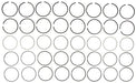 Engine Piston Ring Set MAHLE Clevite 50787.030