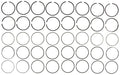 Engine Piston Ring Set MAHLE Clevite 50787.040