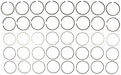 Engine Piston Ring Set MAHLE Clevite 50847CP
