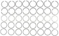 Engine Piston Ring Set MAHLE Clevite 51137CP.030
