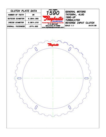Steel Plates Raybestos Powertrain 511590