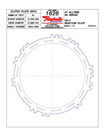 Steel Plates Raybestos Powertrain 511626