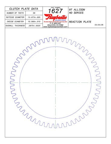 Steel Plates Raybestos Powertrain 511627