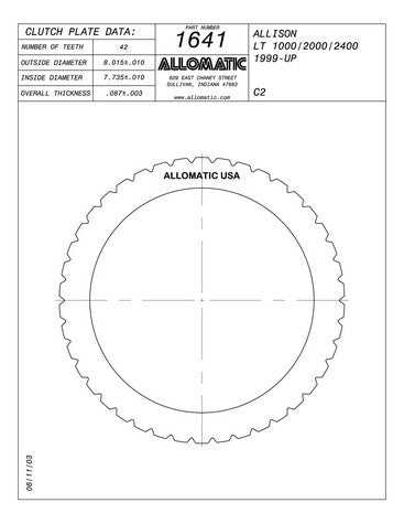 Steel Plates Raybestos Powertrain 511641