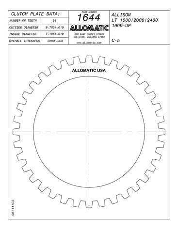 Steel Plates Raybestos Powertrain 511644