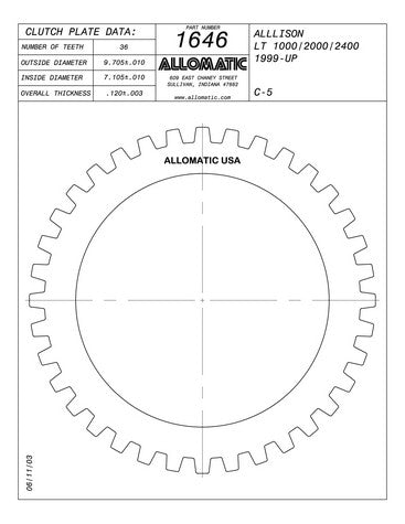 Steel Plates Raybestos Powertrain 511646