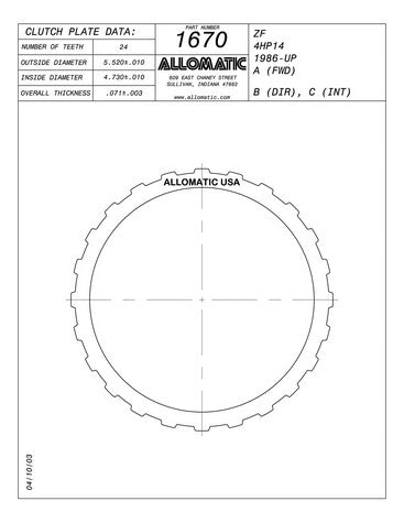 Steel Plates Raybestos Powertrain 511670