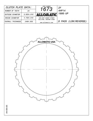 Steel Plates Raybestos Powertrain 511673