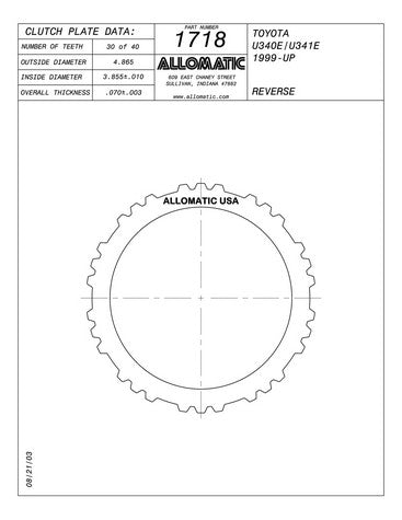 Steel Plates Raybestos Powertrain 511718