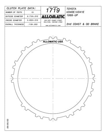 Steel Plates Raybestos Powertrain 511719