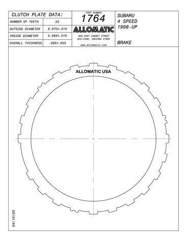 Steel Plates Raybestos Powertrain 511764