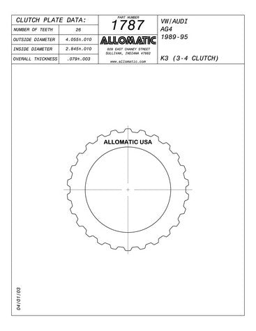 Steel Plates Raybestos Powertrain 511787