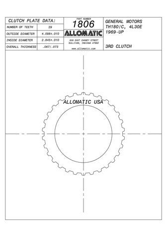 Steel Plates Raybestos Powertrain 511806
