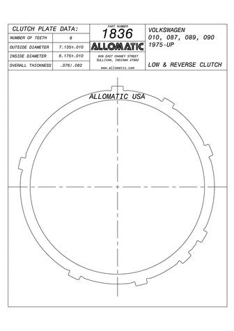 Steel Plates Raybestos Powertrain 511836
