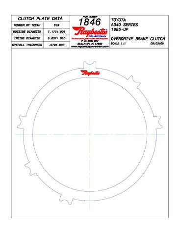 Steel Plates Raybestos Powertrain 511846