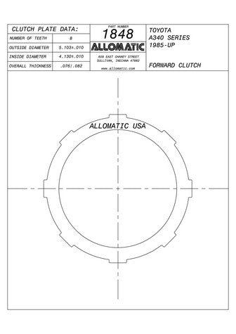 Steel Plates Raybestos Powertrain 511848