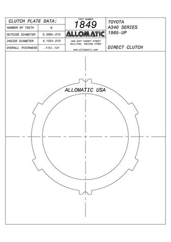 Steel Plates Raybestos Powertrain 511849