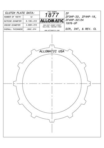 Steel Plates Raybestos Powertrain 511877