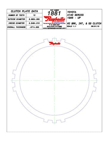 Steel Plates Raybestos Powertrain 511881