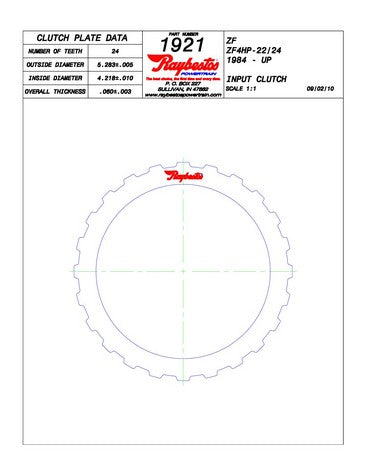 Steel Plates Raybestos Powertrain 511921