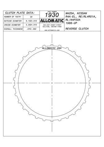 Steel Plates Raybestos Powertrain 511930