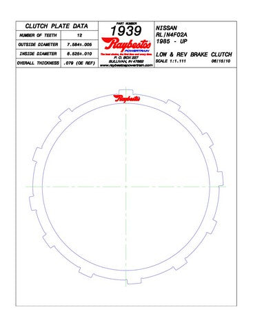 Steel Plates Raybestos Powertrain 511939