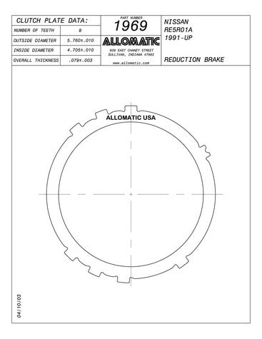 Steel Plates Raybestos Powertrain 511969
