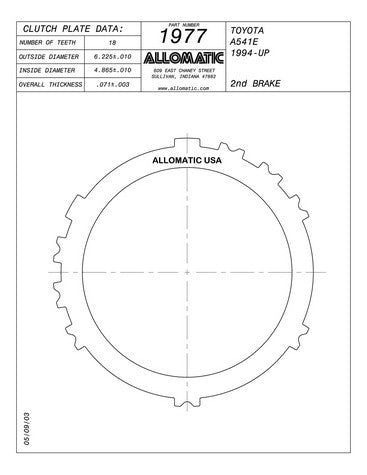 Steel Plates Raybestos Powertrain 511977