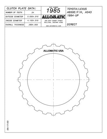 Steel Plates Raybestos Powertrain 511985