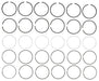 Engine Piston Ring Set MAHLE Clevite 51361