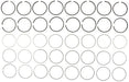 Engine Piston Ring Set MAHLE Clevite 51709CP