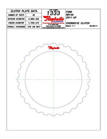 Steel Plates Raybestos Powertrain 51K333
