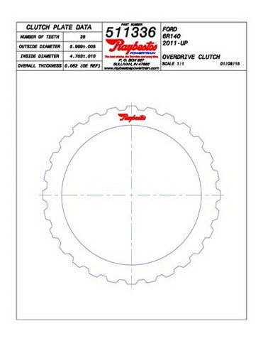 Steel Plates Raybestos Powertrain 51K336