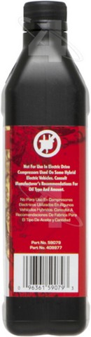 Refrigerant Oil Four Seasons 59079