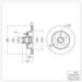 Disc Brake Rotor Dynamic Friction 600-51000